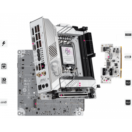 Материнская плата MSI MPG Z890I EDGE TI WIFI белый