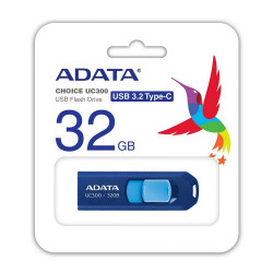 32 ГБ USB Флеш-накопитель ADATA UC300 (ACHO-UC300-32G-RNB/BU) синий