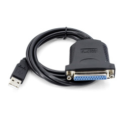 Адаптер USB Type-A - DB-25 LPT Deluxe DLA-LU2 1.35 м черный