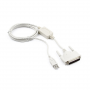 Адаптер USB Type‑A - RS‑232 Cablexpert UAS112 1.8 м белый