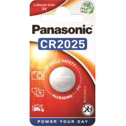 Батарейка Panasonic CR-2025EL/1B плоский [CR-2025] 1 шт серебристый
