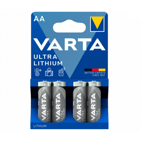 Батарейка Varta AA Professional Lithium [LR6] (6106-4) 4 шт cерый