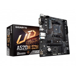 Материнская плата Gigabyte GA-A520M S2H черный