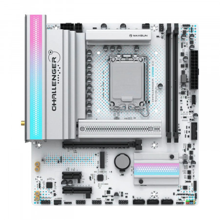 Материнская плата MaxSun Challenger Z890M WIFI ICE белый