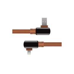 Кабель Lightning 8-pin - USB 2.0 Type-A Rombica Digital Electron I (IPQ-002) 1.2м коричневый