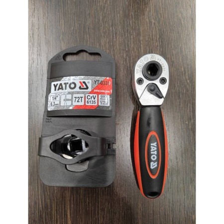 Трещотка YATO YT-0331 серебристый