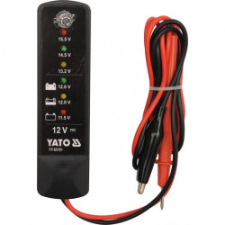 Цифровой аккумуляторный тестер YATO YT-83101 черный
