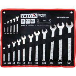Набор накидных ключей YATO YT-48852 черный