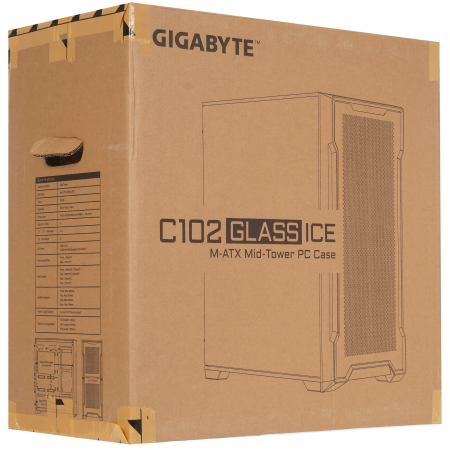 Корпус GIGABYTE C102 GLASS (GB-C102GI) белый