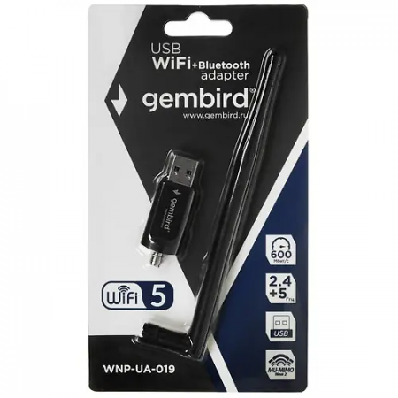 Wi-Fi адаптер Gembird WNP-UA-019 черный