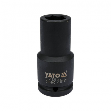 Головка ударная глубокая YATO YT‑1121 чёрный