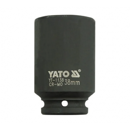 Головка ударная глубокая YATO YT‑1138 чёрная