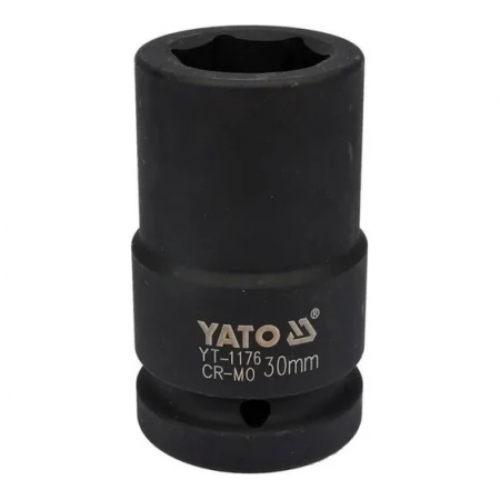 Головка ударная глубокая YATO YT‑1176 чёрная