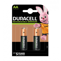 Аккумулятор Duracell Turbo AA (HR6/DX1500) 2500mAh/1.2V 2 шт черный