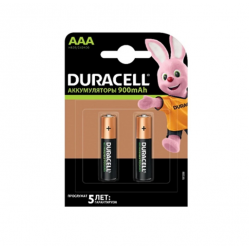 Аккумулятор Duracell Turbo AAA (HR03/DX2400) 900mAh/1.2V 2шт черный