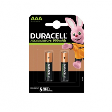 Аккумулятор Duracell Turbo AAA (HR03/DX2400) 900mAh/1.2V 2шт черный