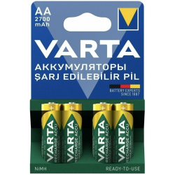 Аккумулятор Varta AA HR6 (5706-4) 2700mAh/1.2V 4шт зеленый
