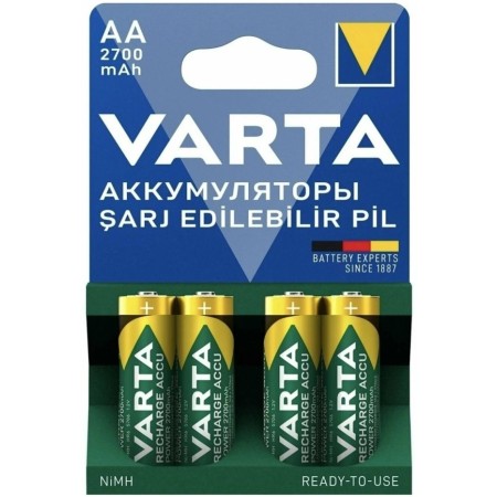 Аккумулятор Varta AA HR6 (5706-4) 2700mAh/1.2V 4шт зеленый