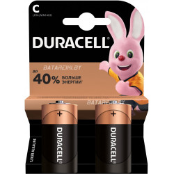 Батарейка Duracell Basic C (LR14/MN1400) 2шт черный