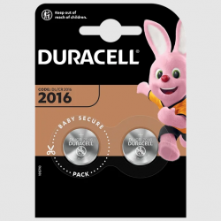 Батарейка Duracell CR2016/2 2шт cеребристый