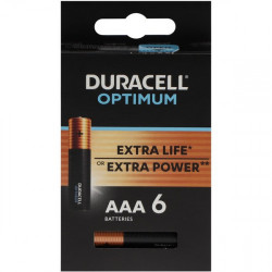 Батарейка Duracell Optimum AAA (MX2400) 6шт черный