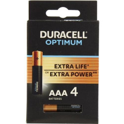 Батарейка Duracell Optimum AAA (MX2400) 4шт черный