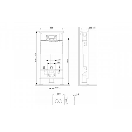 Инсталляция для унитаза AM.PM ProC L (I012707.0101) белый