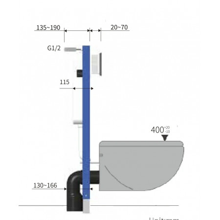 Инсталляция для унитаза Gappo G3004A белый
