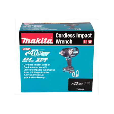 Гайковерт Makita XGT BL 40В (TW001GZ) сине-серый
