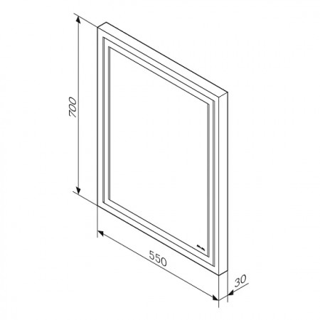 Зеркало интерьерное AM.PM Gem M91AMOX0551WG белый