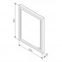 Зеркало интерьерное AM.PM Gem M91AMOX0551WG белый