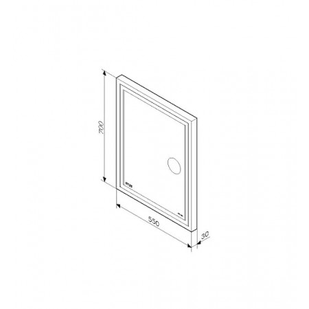 Зеркало интерьерное AM.PM Gem M91AMOX0553WG белый