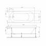 Ванна акриловая AM.PM X-Joy W94A-150-070W-A (W94A-150-070W-A) белый