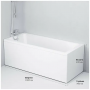 Ванна акриловая AM.PM Gem W90A-160-070W-A (W90A-160-070W-A) белый