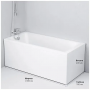 Ванна акриловая AM.PM Gem W90A-150-070W-A1 (W90A-150-070W-A1) белый