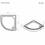 Душевой поддон AM.PM X-Joy W88T-205-090W64 (W88T-205-090W64) белый