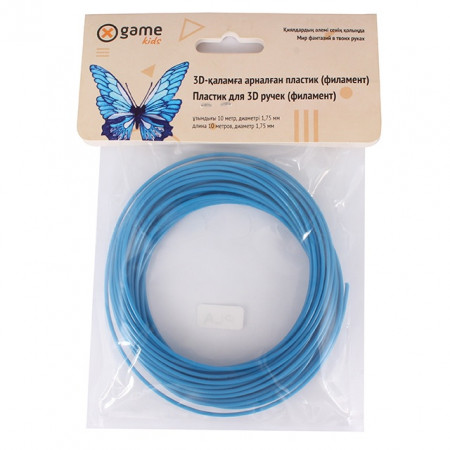 Пластик для 3D принтера X-Game kids 3D PLA-Light Blue-10 светло-синий