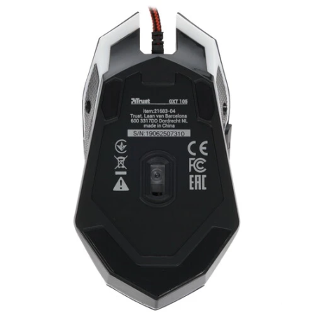 Мышь проводная Trust GXT105 Izza Illuminated (21683) черный