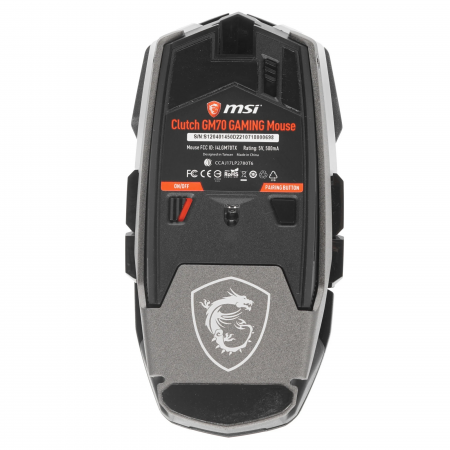 Мышь беспроводная + проводная MSI Clutch GM70 черный