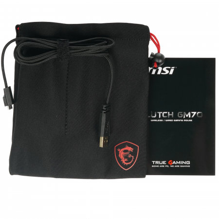 Мышь беспроводная + проводная MSI Clutch GM70 черный