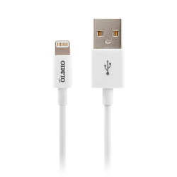 Кабель Lightning USB 2.0 Type-A OLMIO (38655) 1m White