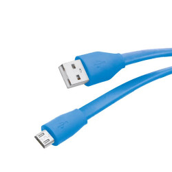 Кабель Micro USB USB 2.0 Type-A OLMIO (38700) 1m Blue Кабель Micro USB USB 2.0 Type-A OLMIO (38700) 1m Blue