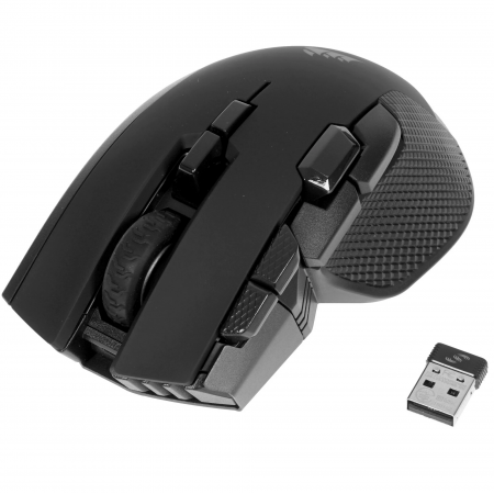 Мышь беспроводная + проводная Corsair IRONCLAW RGB WIRELESS (CH-9317011-EU) черный