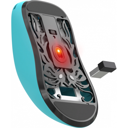 Мышь беспроводная + проводная Defender Blaze GM-148 (52147) голубой