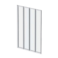 Душевое ограждение AM.PM W80BS-100-140CT Like серебристый