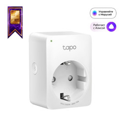 Умная мини Wi-Fi розетка Tapo P100 белый