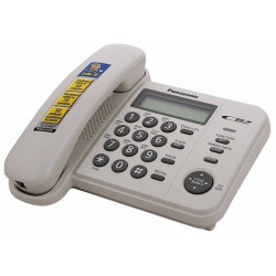 Телефон проводной Panasonic KX-TS2356CAW Белый