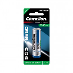 Аккумулятор CAMELION Lithium ICR18650-3500, 3500 mAh 1 шт. в блистере Серебристый
