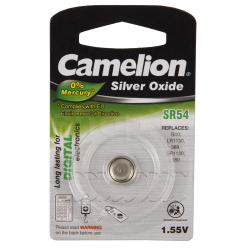 Батарейка Camelion Silver Oxide SR54-BP1 плоская [SR54] 1шт серебристый