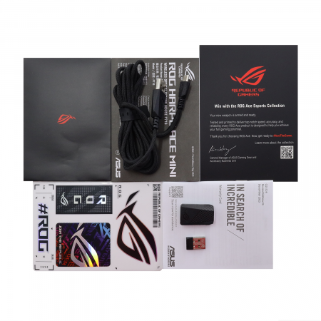 Мышь беспроводная + проводная ASUS P716 ROG HARPE ACE MINI черный
